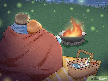 End the night cozying up next to a bonfire.