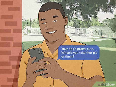 Start by saying something interesting to get a conversation going.