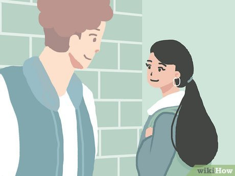 It’s a flirty gesture that can send him a signal.