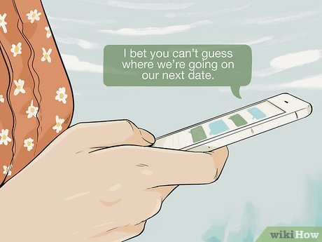 A surprise can go a long way when asking for a second date over text.