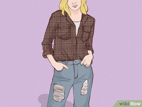 Step 2 Flannel + Ripped Jeans